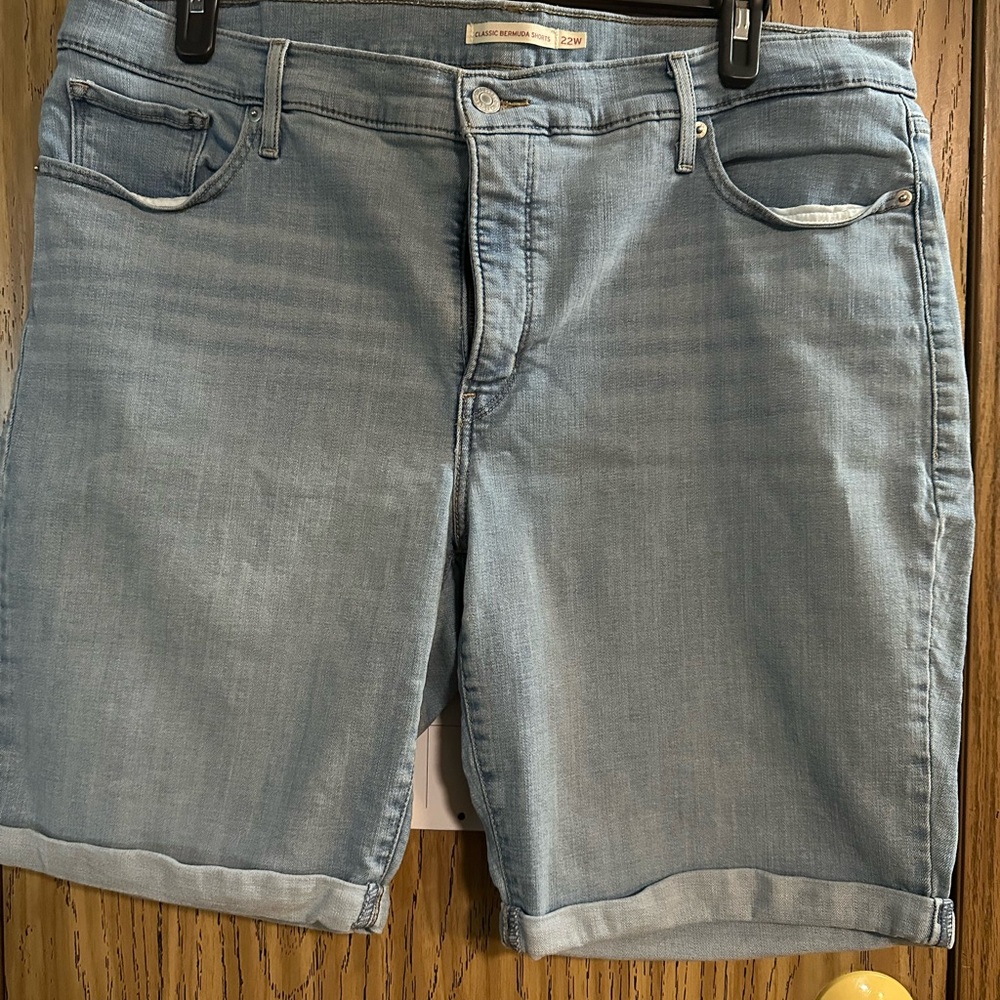 Levi's Light Blue Jean Shorts